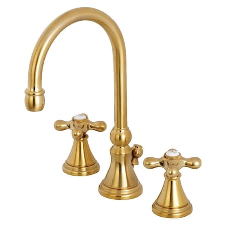Kingston Kingston Brass KS2987AX 8 in. Widespread Bathroom Faucet  Brushed Brass KS2987AX